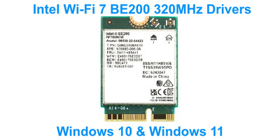 Intel Wi-Fi 7 BE200 320MHz Drivers 23.20.1.1